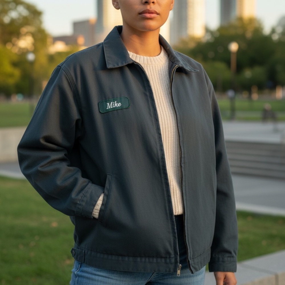 Vintage navy work jacket.